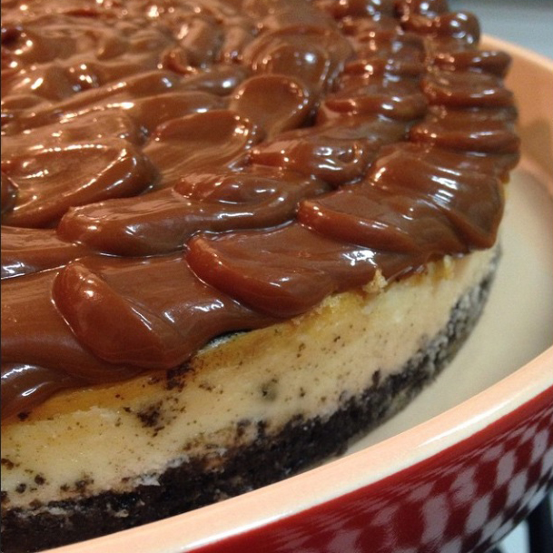 Oreo Cheesecake com Doce de Leite